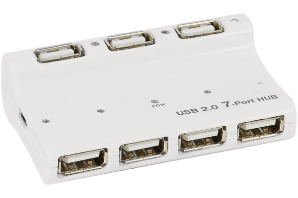 USB2.0 Self Powered Desktop Hub- 7 Ports