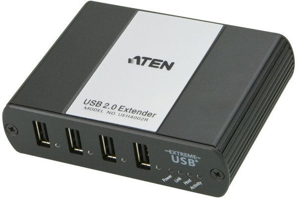 4-Port USB 2.0 Cat 5 Extender (up to 100m)
