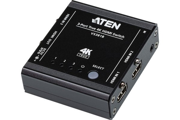 3-Port HDMI Audio/Video Switch
