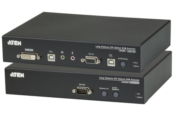 USB DVI Optical Fiber KVM Extender (20km)