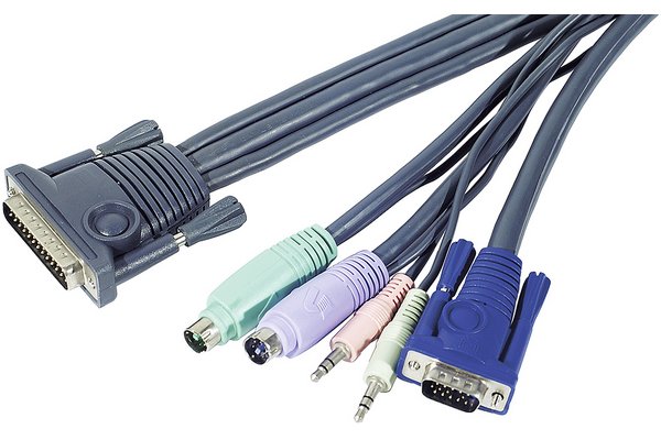 Cable for KVM PS/2 with audio-1.80 M