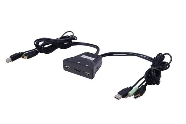 DEXLAN KVM   In Cable   HDMI / USB / SPK - 2 Host