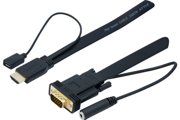 HDMI to VGA+audio Adapter Cord-1.80 m
