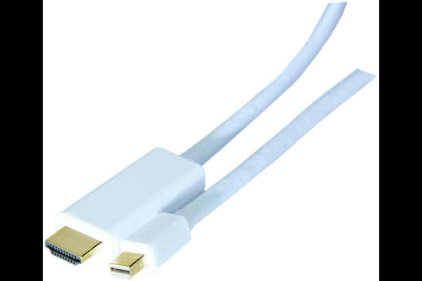 Mini Displayport 1.2 Male to HDMI 2.0 Male cable - 2 m