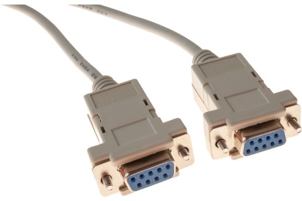 DB9 female/ female null modem cord- 1.80 m