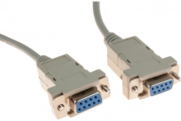 DB9 female/ female null modem cord- 10 m