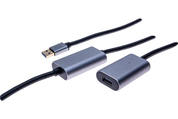 Long USB3.0 booster cable cascadable to 30 m- 10 m