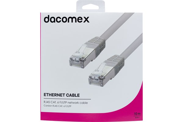 DACOMEX RJ45 CAT. 6 F/UTP LSZH snagless network cable white - 5 m