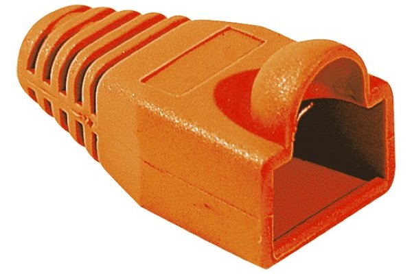 Sleeves for RJ45 Plugs 6,5 mm- Bag of 10 Orange