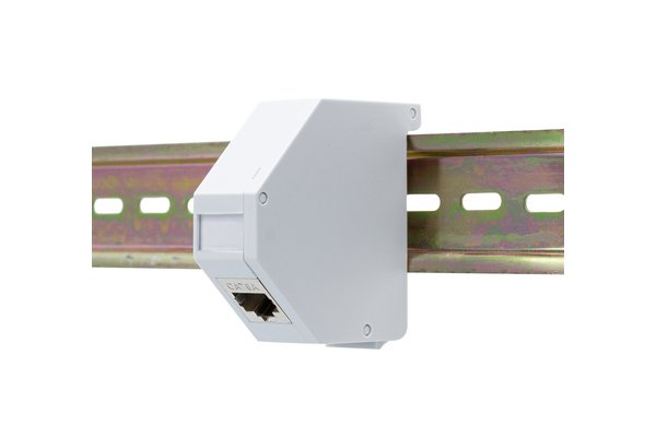 DIN-rail adapter for 1 x Keystone module