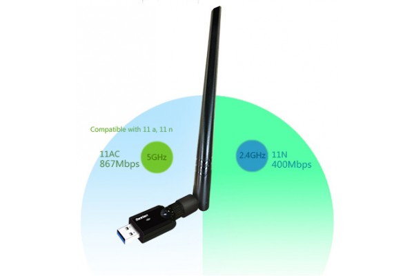 DEXLAN 1200Mbps wireless USB adapter (high gain)
