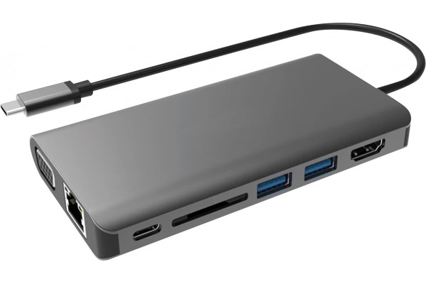 USB3.1 type-c hdmi + vga + gigabit with power delivery