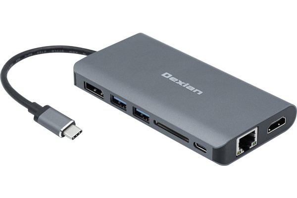 USB3.1 type-c hdmi + DP + Gigabit with power delivery