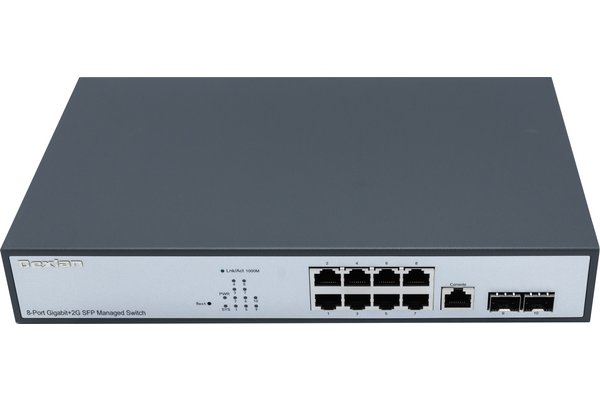 Rackmount Switch L2 8 port Gigabit + 2SFP