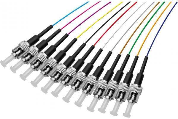 Pigtail OS2 st/upc lszh 12 connectors- 2 m
