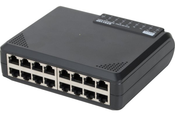 STONET ST3116P 10/100 M Switch with Plastic Case- 16 Ports