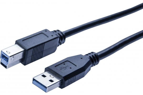 USB3.0 cord A/B Black- 3 m