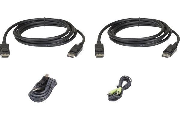 ATEN 2L-7D02UDPX5  3 m Secure Dual View KVM cable