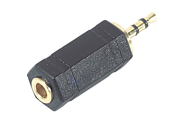 Stereo audio jack adapter 3.5 mm F/2.5 mm M