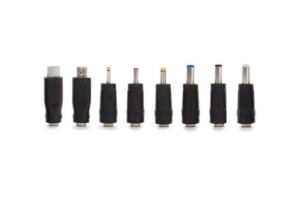 Set of 8 DC universal plugs for 5.5x2.1 plug