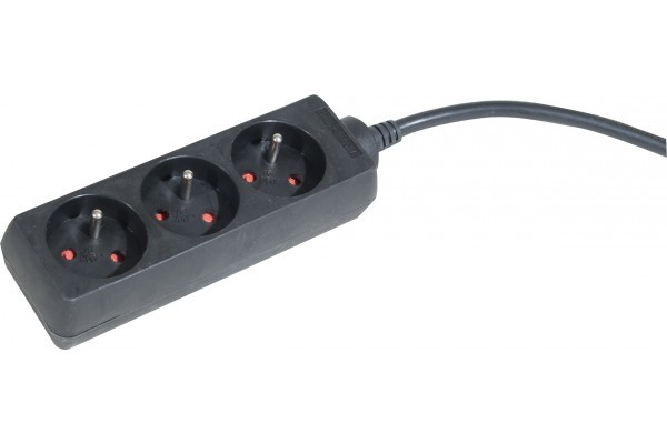 Dexlan Power Strip with switch - 3 outlets  1,50 m