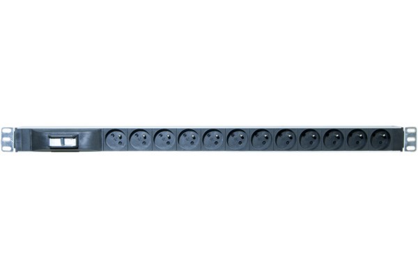 19   vertical PDU with circuit breaker-12 French sockets