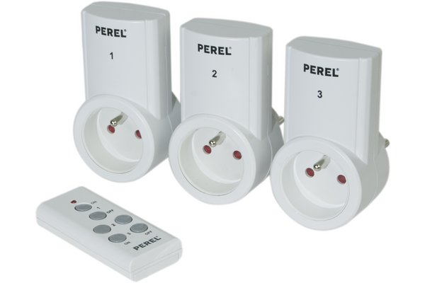 Ac socket with remote controller set of 3
