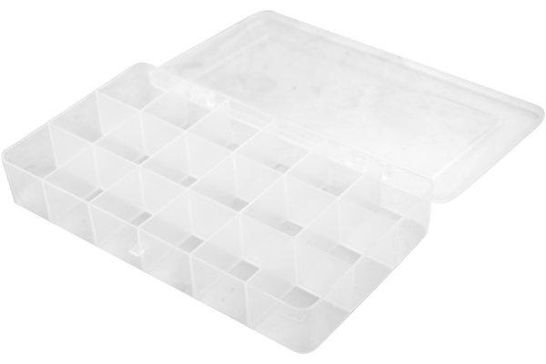 STORAGE BOX WITH 18 SPACES