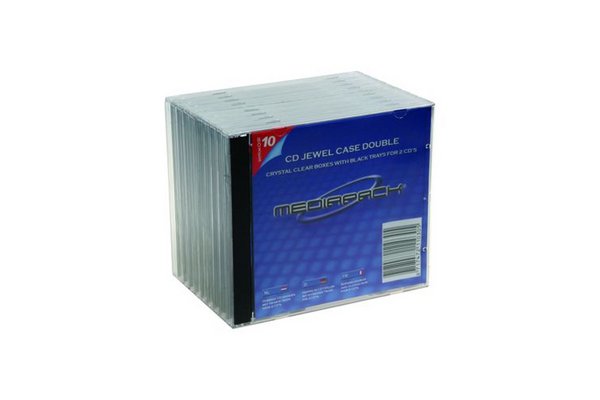 PACK 10 SLIM CD BOXES 1CD CRYSTAL
