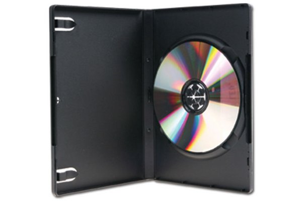 BLACK STD DVD CASE 1 DVD PACK 5
