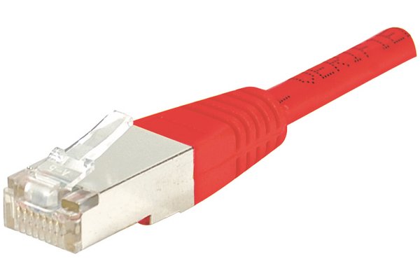 Cat5e RJ45 Patch cable F/UTP red - 0,3 m