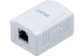 CAT6A SURFACE BOX 1 PORT SHIELDED