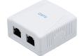 CAT6 SURFACE BOX 2 PORTS SHIELDED