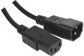 AC Power extension cord monitor/UPS Black- 5 m