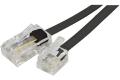 Telephone cord RJ11 to RJ45 Black- 10 m