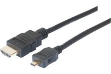 High Speed HDMI to micro HDMI cord with Ethernet- 2 m