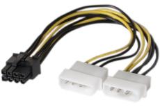 Molex to PCI Express 8-pin power adapter cable- 15 cm