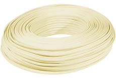 Telephone Flat Cable Stranded 30AWG 4W - Ivory 100 m reel