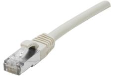 Cat5e RJ45 Patch cable F/UTP snagless grey - 0,15 m