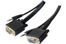 SVGA Monitor cord with audio- 1.80 m