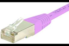 Cat6 RJ45 Patch cable S/FTP pink - 15 m