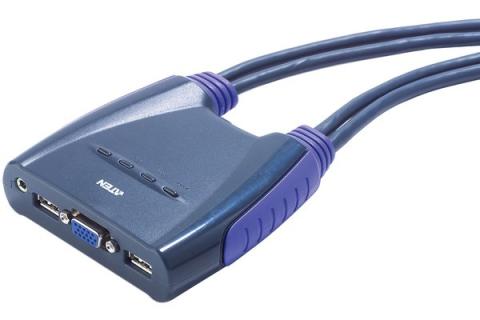 USB+Audio Mini KVM- 2  Ports with cables