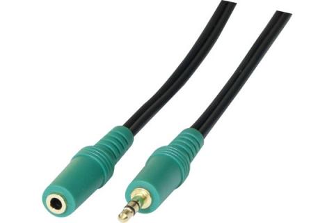 Extension stereo cord jack 3.5M/F PC99 audio out- 5 m