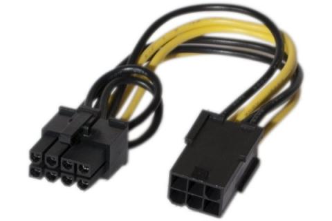 PCI Express Power adapter cable 6 to 8 pins