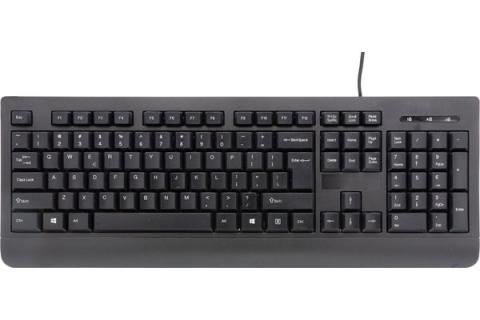 Basic qwerty usb keyboard black with  symbol