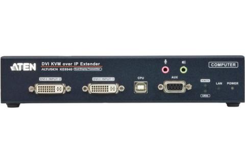 Aten KE6940T transmitter of extender kit dual dvi / usb