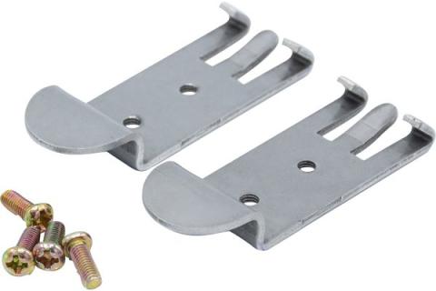 Set of 2 DIN brackets with screws