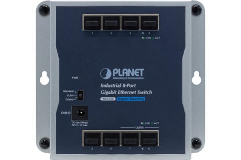 Industrial 8-Port Wall-mounted Gigabit switch