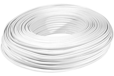 Telephone Flat Cable Stranded 30AWG 6W- white 100 m reel