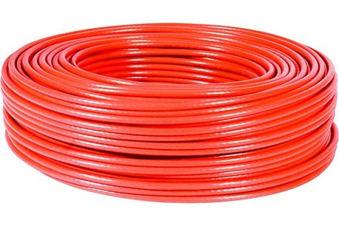 F/UTP cat.6a stranded-wire cable LSZH Red- 100 m